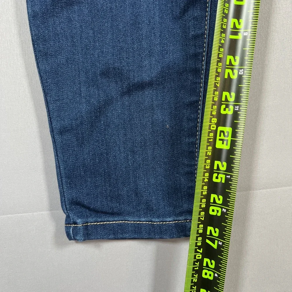 Cello Skinny Jeans Womens 7x28 Blue Whiskered Denim Cotton Medium Wash Mid Rise